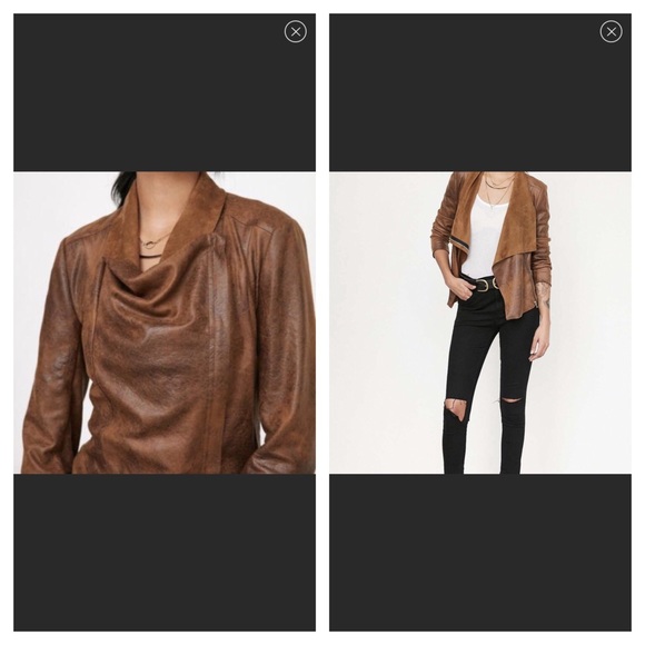 Anthropologie Jackets & Blazers - Anthro Riley Asymmetrical Vegan Suede Jacket M